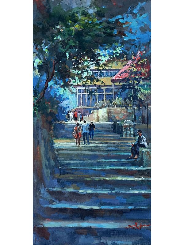 It's Time To Study In Hostel | Acrylic On Canvas | By Sunil Kapoor