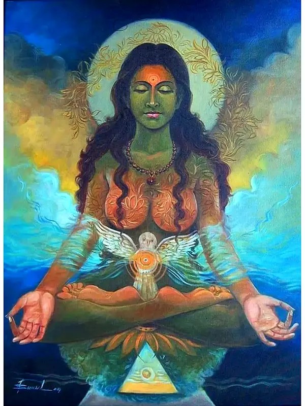 Aantrik Urja - Feel Internal Energy | Acrylic On Canvas | By Suneel Kumar Singh