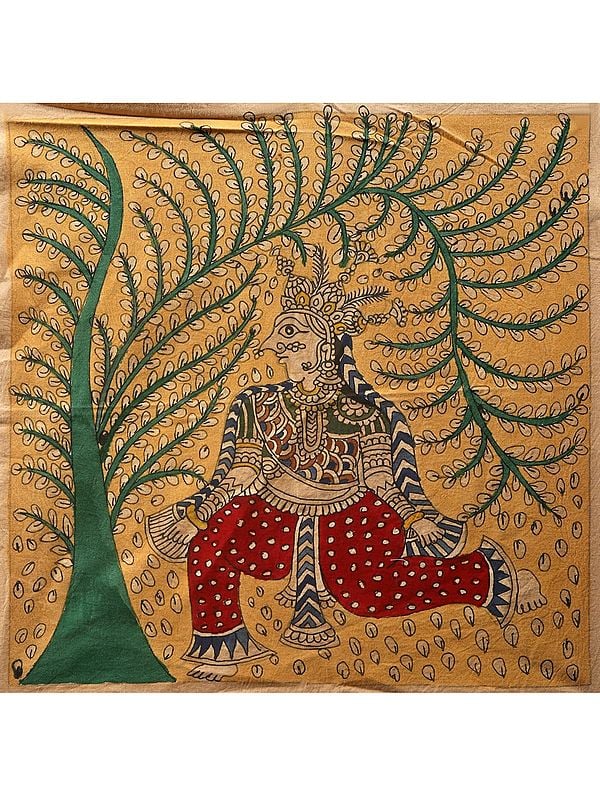 Devi In Forest - Mata Ni Pachedi | Madarpat Cotton | By Dilip Chitara