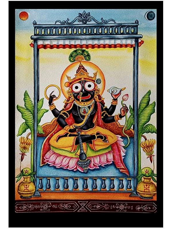 Jagannath God | Watercolor On Paper | By Yubraj