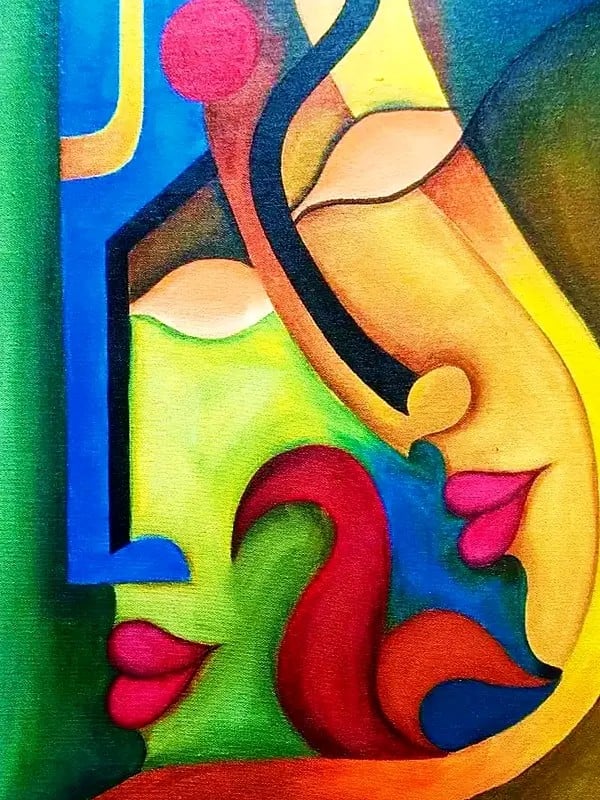 Pranay - The Affection | Acrylic On Canvas | By Kashiram Kharde