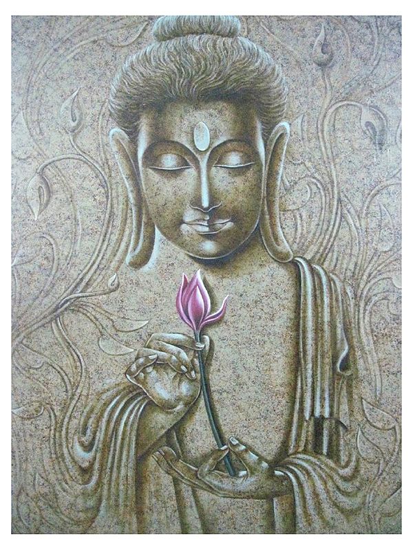 Lord Gautam Buddha | Oil On Canvas | By Dinesh Kumar
