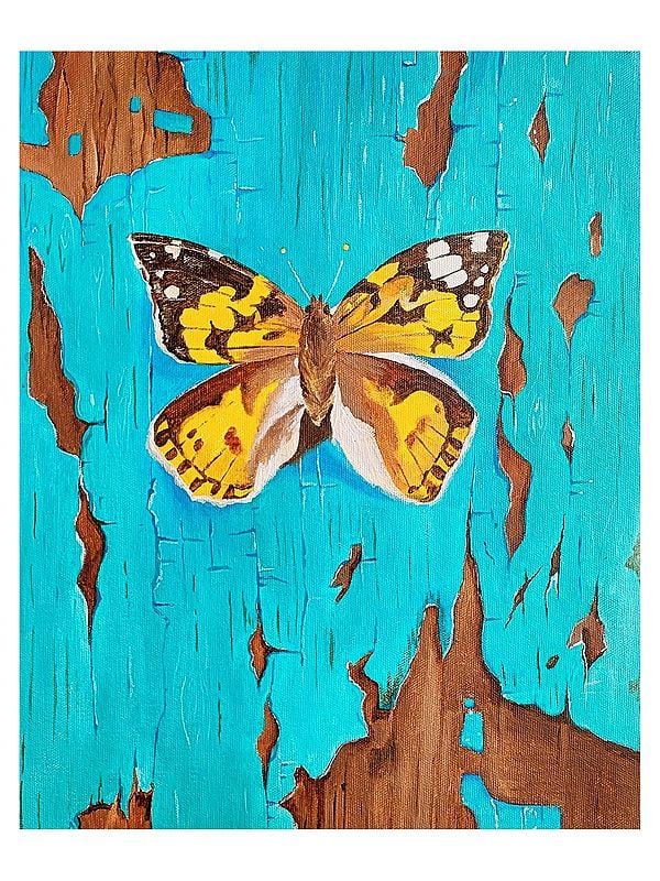 Vibrancy with Butterfly | Acrylic on Canvas | By Swati Tripathi