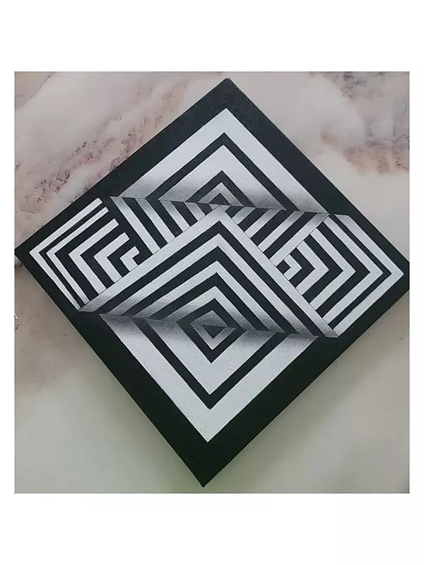 Optical Illusion | Ink On Canvas | By Anshul Gupta