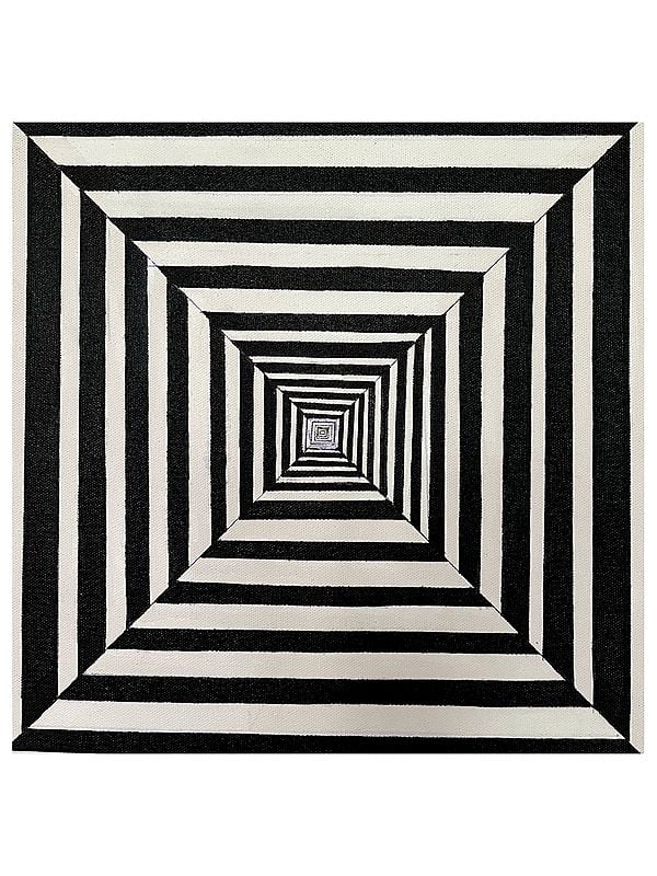 Real Optical Illusion | Ink On Canvas | By Anshul Gupta