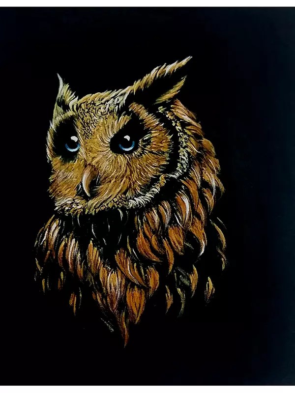 Owl | Acrylic On Canvas | By Maliya Pandey