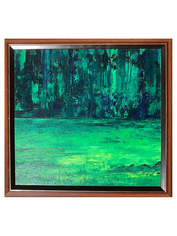 Peaceful Land - With Frame | Acrylic On Canvas | By Mohammad Yusuf