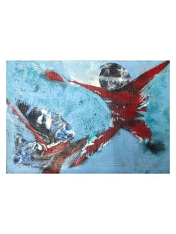 Cats Fight In The Pond | Acrylic On Canvas | By Mohammad Yusuf