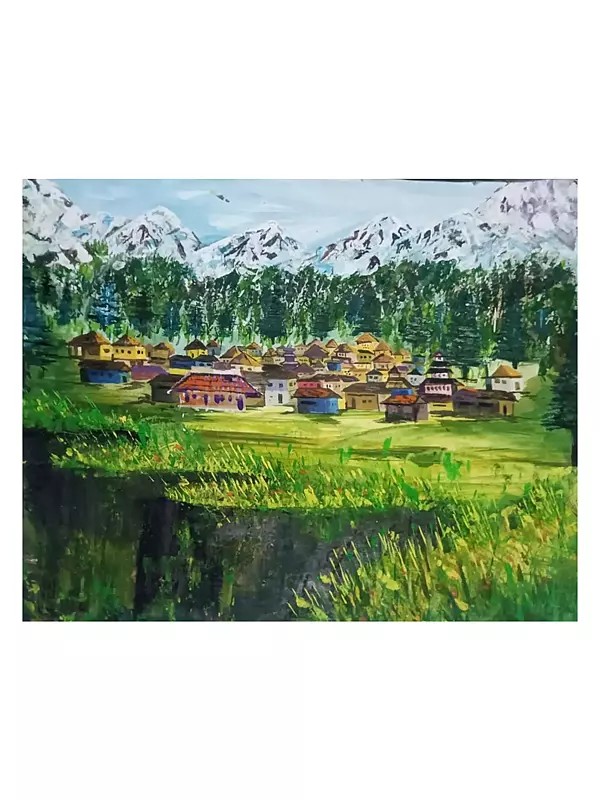 Hill Station | Acrylic On Paper | By Mohammad Yusuf