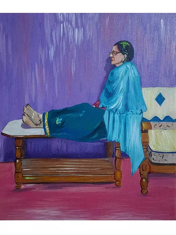 Grandmother | Acrylic On Canvas | By Nishtha Jain