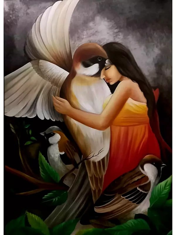 Sparrow Heeling | Oil On Canvas | By Niva