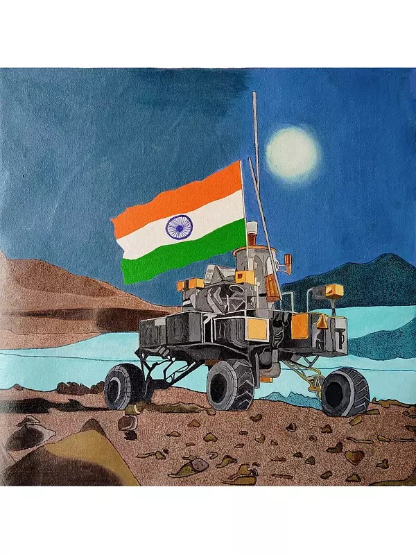Chandrayaan-3 | Acrylic On Canvas | By Pravin Sharma