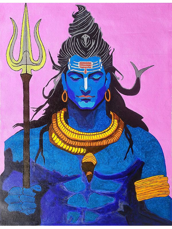 Incredible Shiva | Acrylic On Canvas | By Pravin Sharma