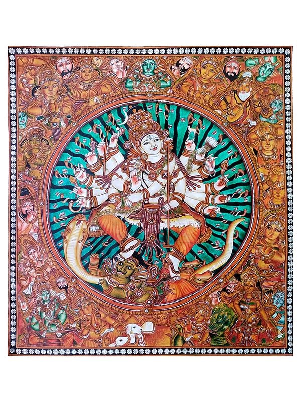 The Lord Shiva As Nataraja | Acrylic On Canvas | By Geethu Suresh
