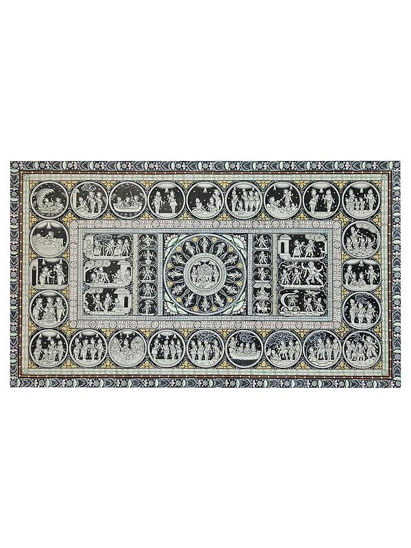 A Glance Of Ramayana | Watercolor On Handmade Sheet | By Jayadev Moharana