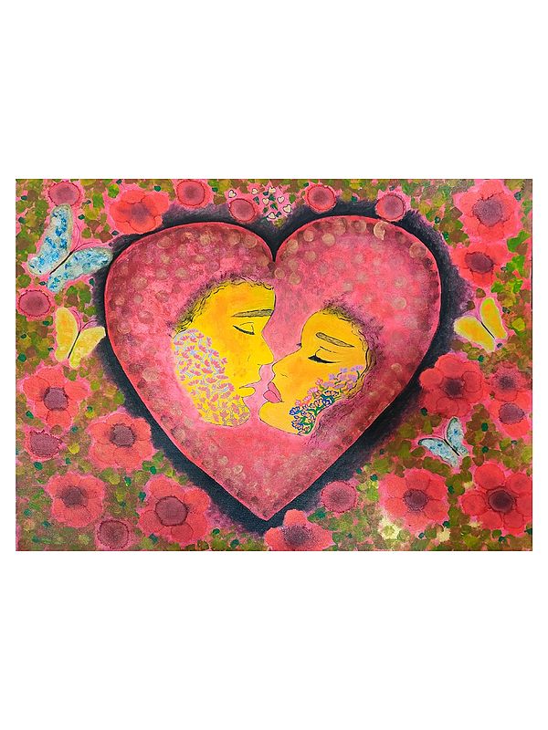 Memory Of Heart | Mixed Media And Acrylic On Canvas | By Ruchi Gupta
