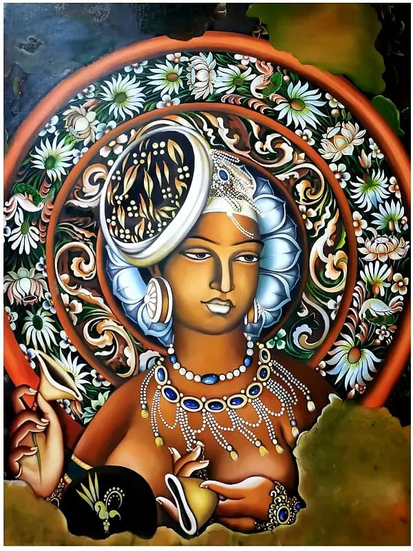 The Ajanta Murals | Oil On Canvas | By Ramesh Baliram Sawale