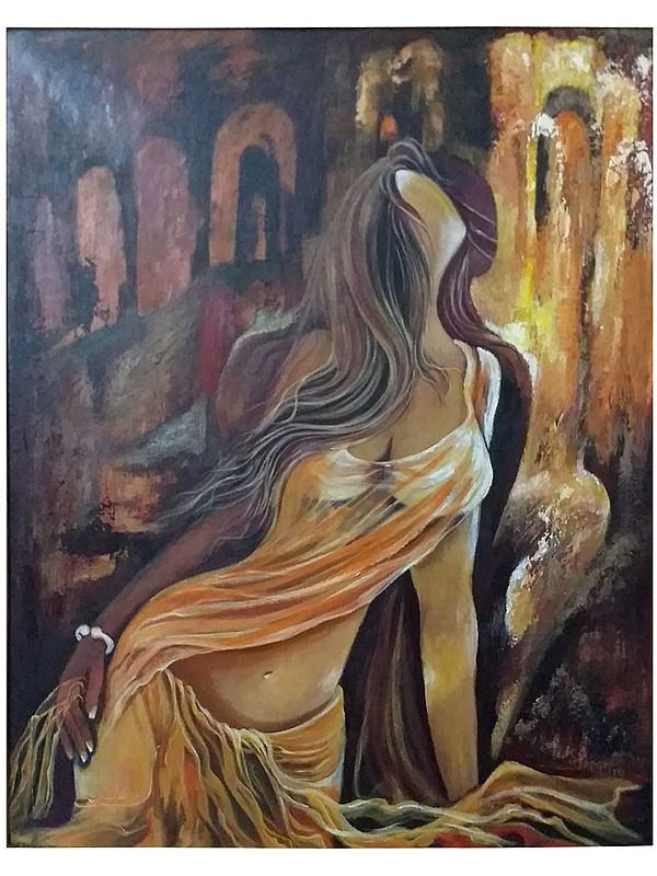Moment Of Eternity | Acrylic On Canvas | By Alka Sengar | Without Frame