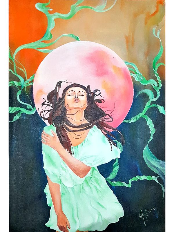 Inner Beauty Of Lady | Acrylic On Canvas | By Megha Chakraborty