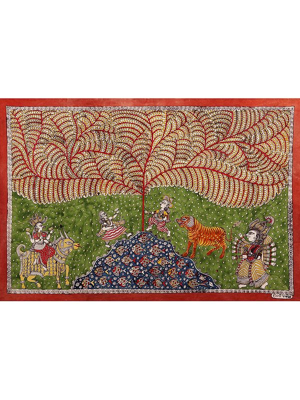 Tree Of Life Meldi Maa Ambe - Mata Ni Pachedi | Madarpat Cotton | By Dilip Chitara