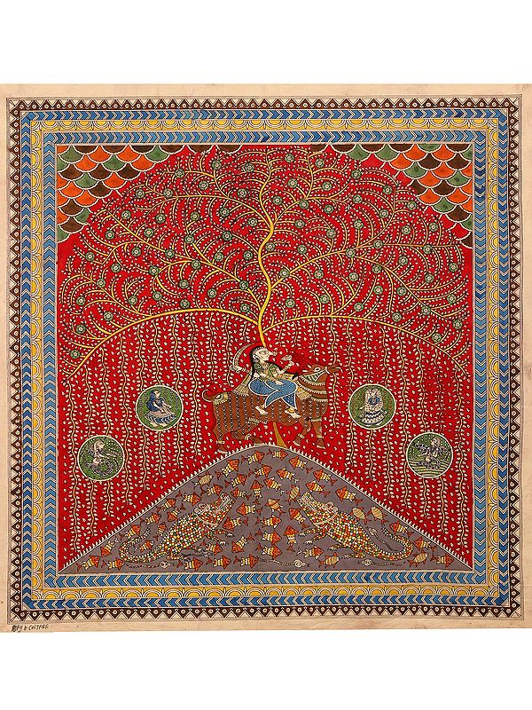 Under The Tree Of Life With Meldi Mata - Mata Ni Pachedi | Madarpat Cotton | By Dilip Chitara