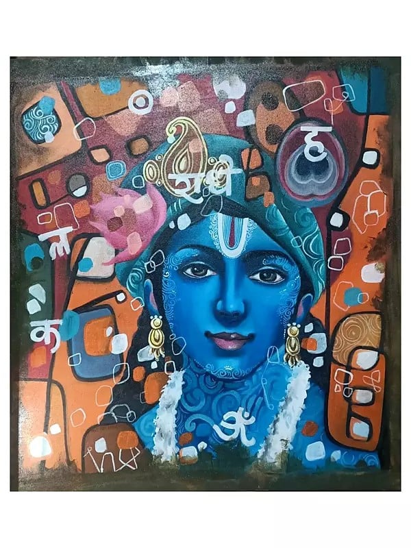 Radhe Radhe | Acrylic  On Canvas | By Abinash Mohanty