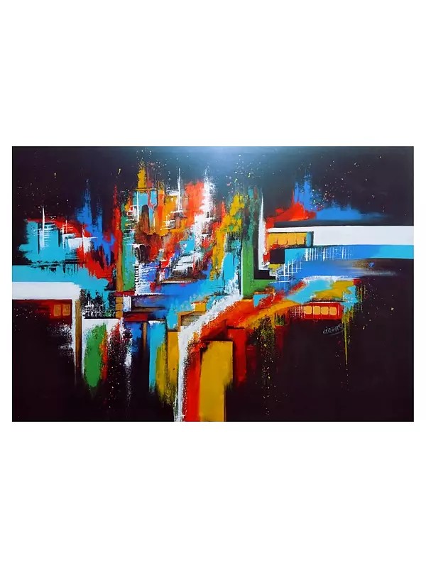 Abstract City | Acrylic on Canvas | By Vandana Satpute