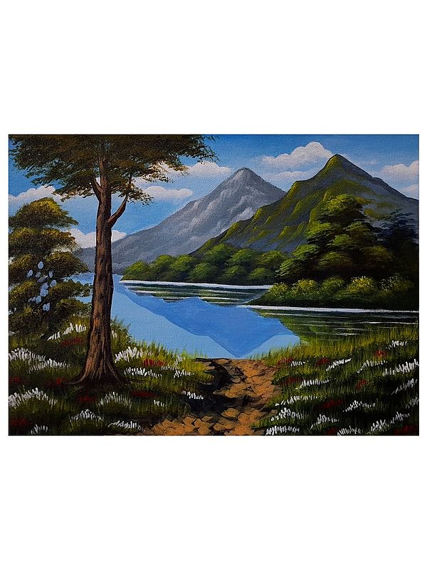 Beautiful Natural Landscape | Oil on Canvas | By Arushi Tripathi