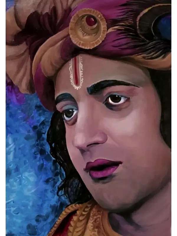 Madhav   | Oil On Canvas  | By Souvik Hazra