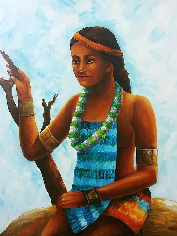 Tribal Woman | Acrylic On Canvas | By Suhita Banerjee