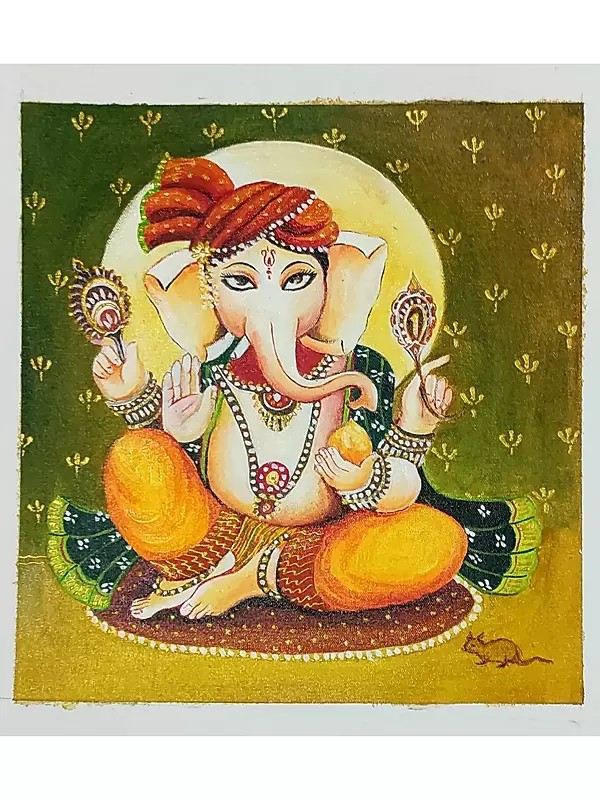 Lord Ganesha | Acrylic On Canvas | By Suhita Banerjee