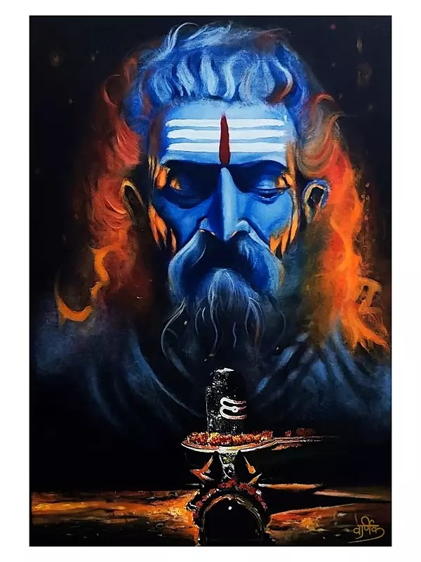 Shiva As Aghori - Namo Namah | Acrylic On Canvas | By Varnik Bansal