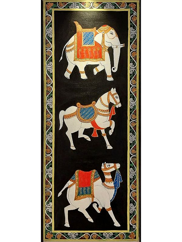 Vastu Kings - Royal Animals | Acrylic On Canvas | By Yogita Makadia