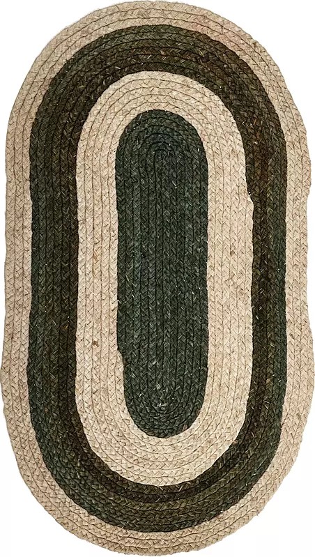 23" Jute Braid Oval Rug