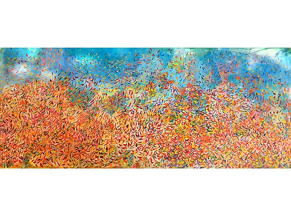 Free Floating | Acrylic Colour Painting on Canvas | Shelja Garg