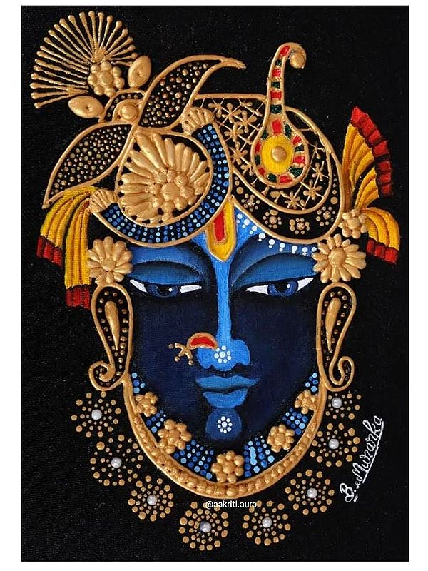 Shrinath Ji Acrylic Painting on Canvas | Bhavya Murarka