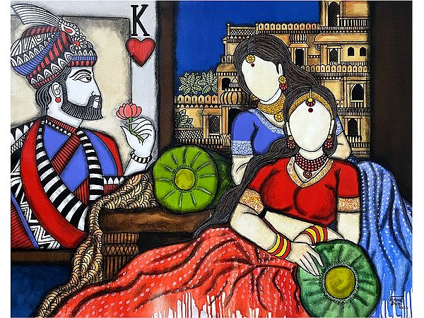 Begum Jaan | Painting by Mrinal Dutt