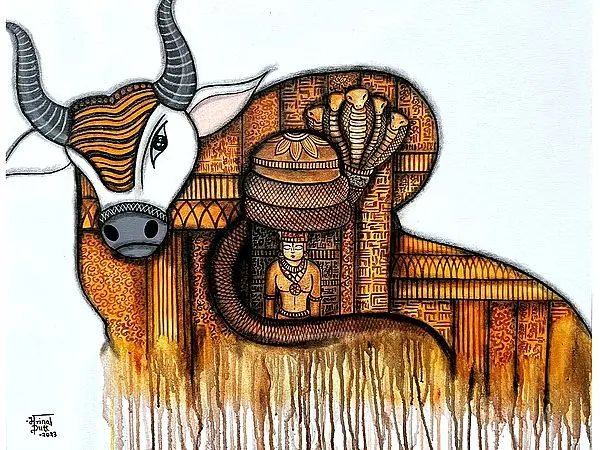 Kailashpati | Painting by Mrinal Dutt