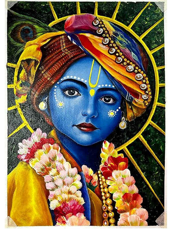 Manmohana Krishna | Acrylic Paint | Painting by Sanju Basu