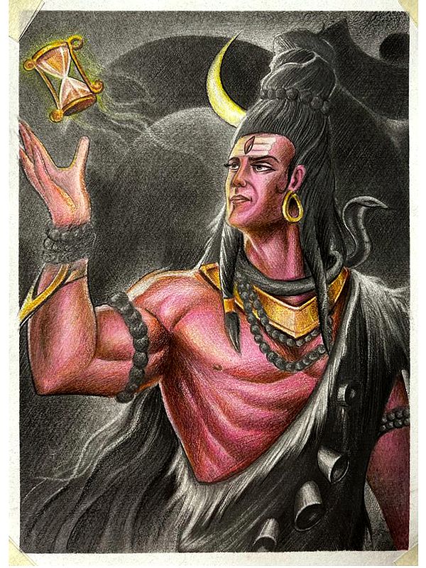 Lord Shiva (Bholenath) | Pencil Sketch | Painting by Sanju Basu