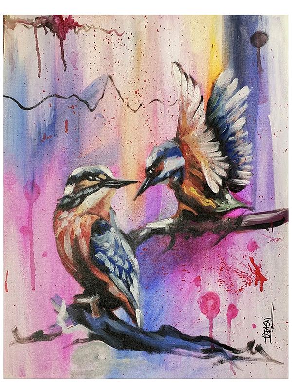 Birds (Life Story) | Acrylic Color | Ojasvi Singh