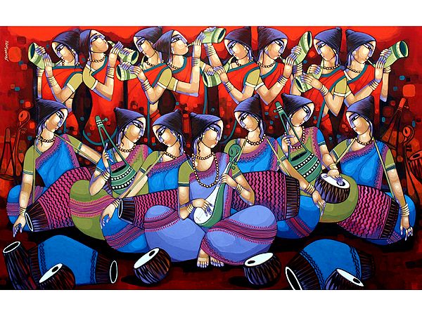 Bengali Tune | Acrylic on Canvas | Sekhar Roy’s Painting