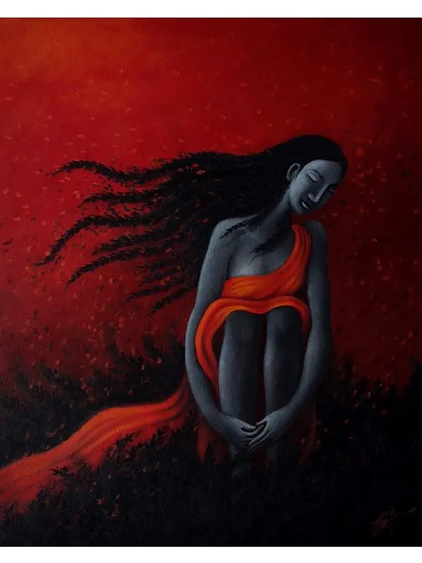 Dream within | Acrylic on canvas | Uttam Bhattacharya