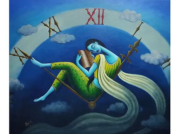 Dream Time | Acrylic on canvas | Uttam Bhattacharya