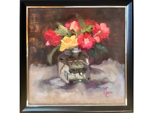 Tender Roses | Oil On Canvas | Manushalini Nandwani