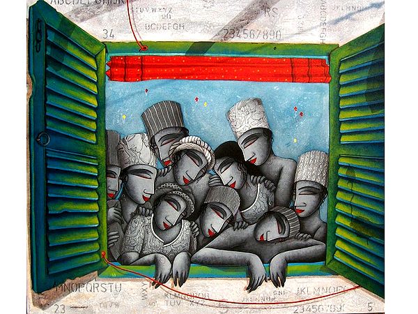 Window Of Unity | Acrylic On Canvas | By Samir Sarkar