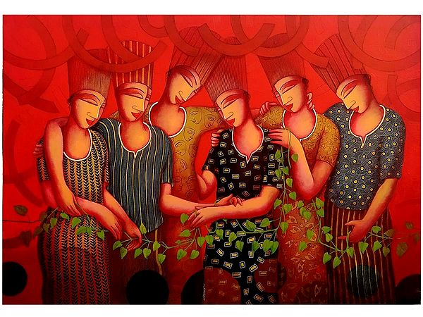 Friendship View Painting | Acrylic on Canvas | By Samir Sarkar