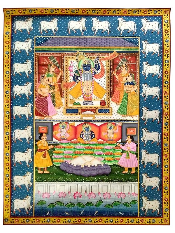 Shrinathji Pichhwai Art | Painting by Jagriti Bhardwaj