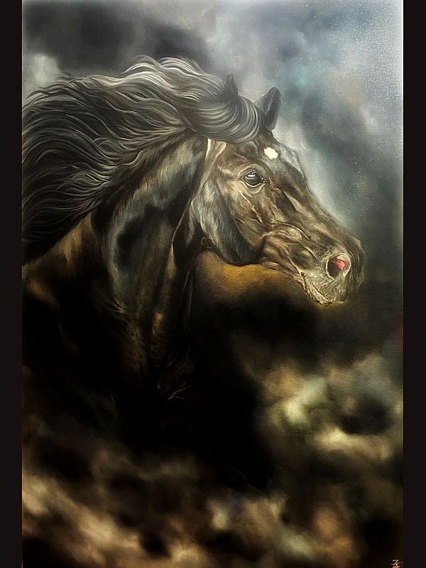 Horse - Through The Storm | Painting by Zoya