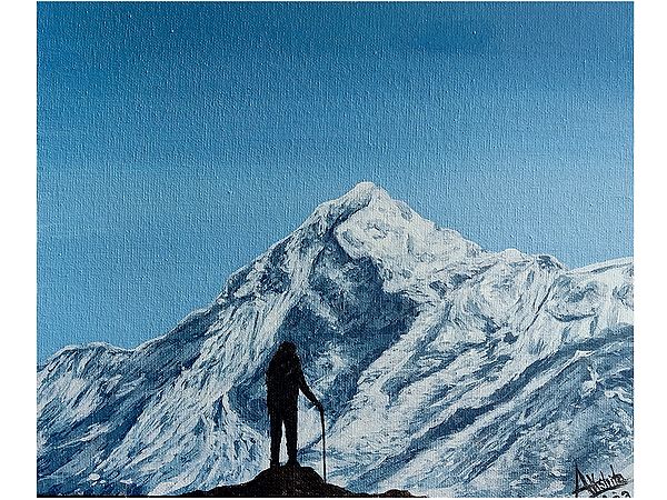 Mt. Pandim | Acrylic On Canvas | Akshita Makhija